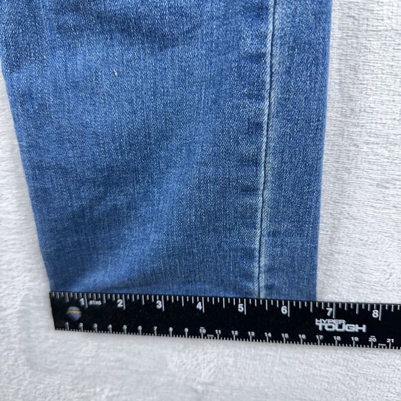 Levi Strauss & Co. 314 Shaping Straight Jeans Distressed Women's Blue Size 27 - Picture 10 of 11
